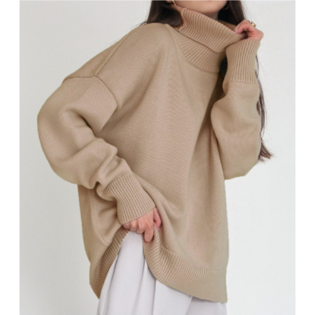 Isabella | Damen Oversize Rollkragenpullover mit lockerer Passform - Elle Zürich