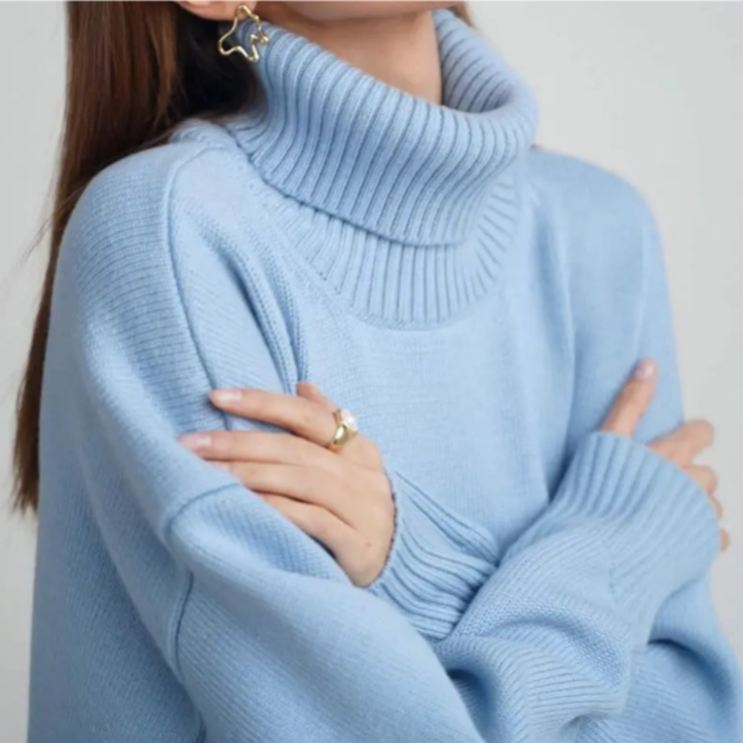 Isabella | Damen Oversize Rollkragenpullover mit lockerer Passform - Elle Zürich