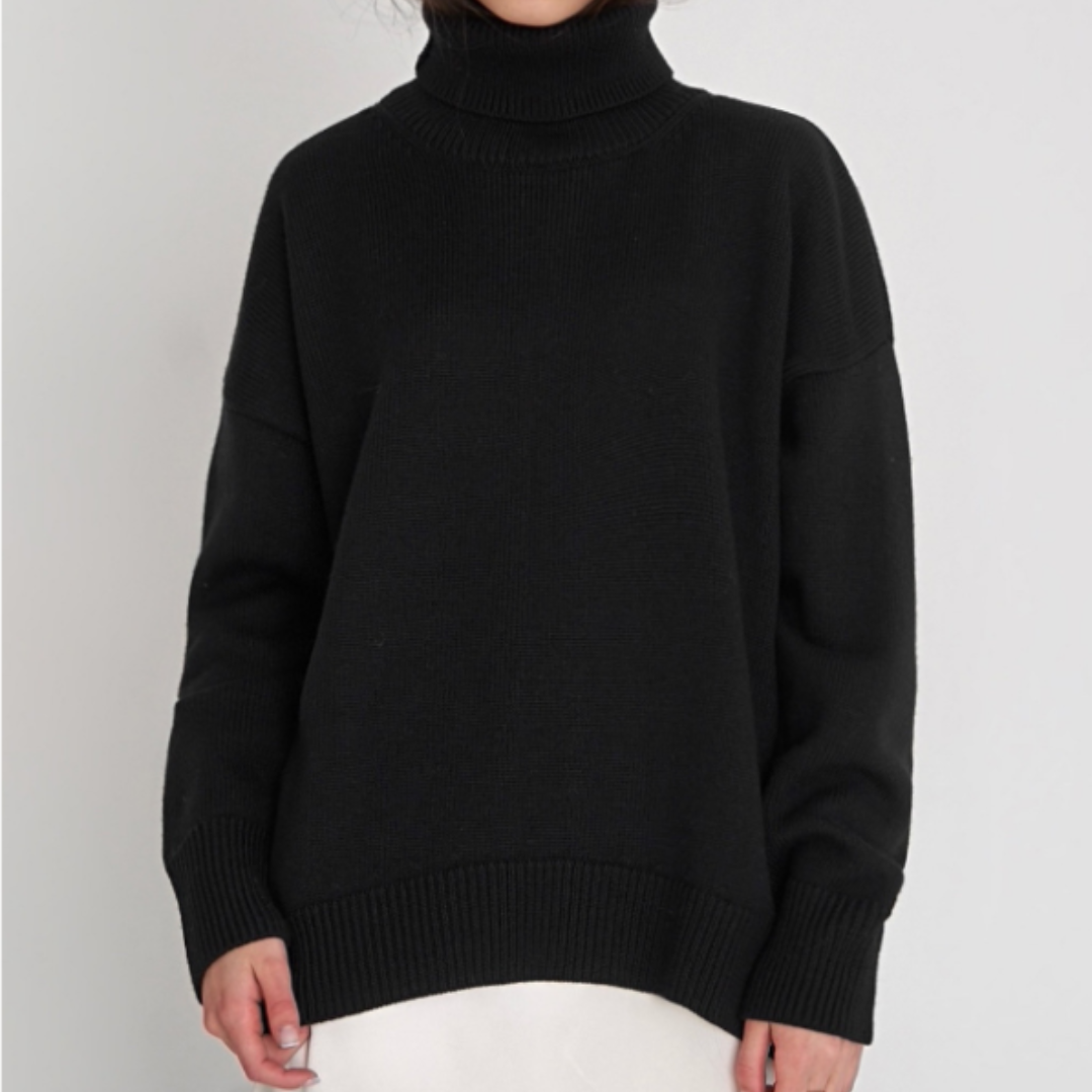 Isabella | Damen Oversize Rollkragenpullover mit lockerer Passform - Elle Zürich