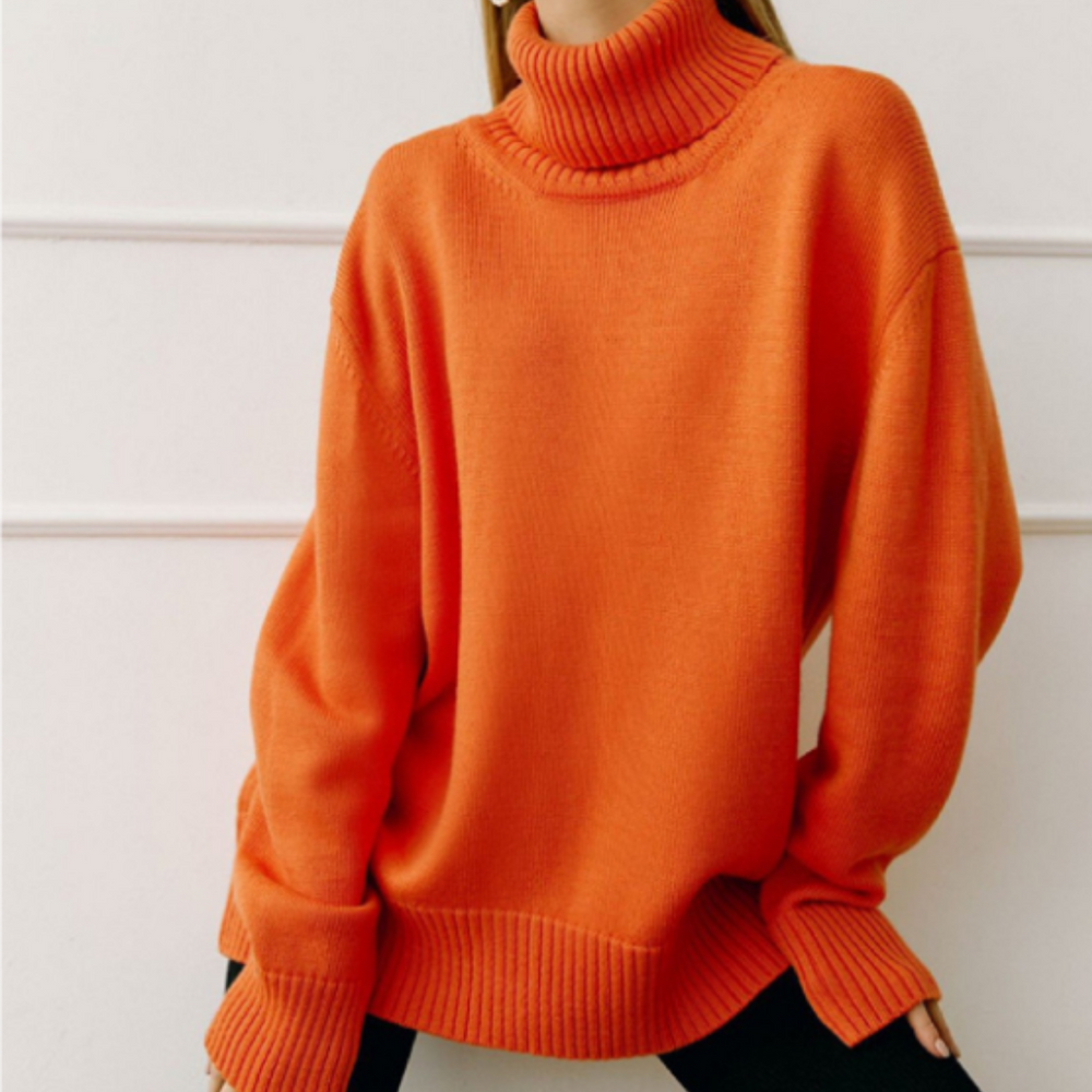 Isabella | Damen Oversize Rollkragenpullover mit lockerer Passform - Elle Zürich