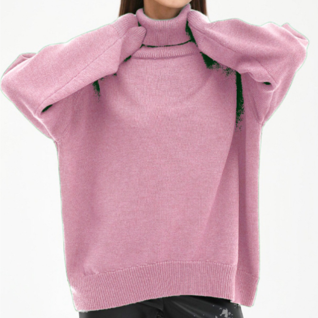 Isabella | Damen Oversize Rollkragenpullover mit lockerer Passform - Elle Zürich