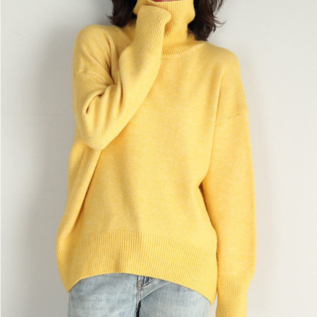 Isabella | Damen Oversize Rollkragenpullover mit lockerer Passform - Elle Zürich