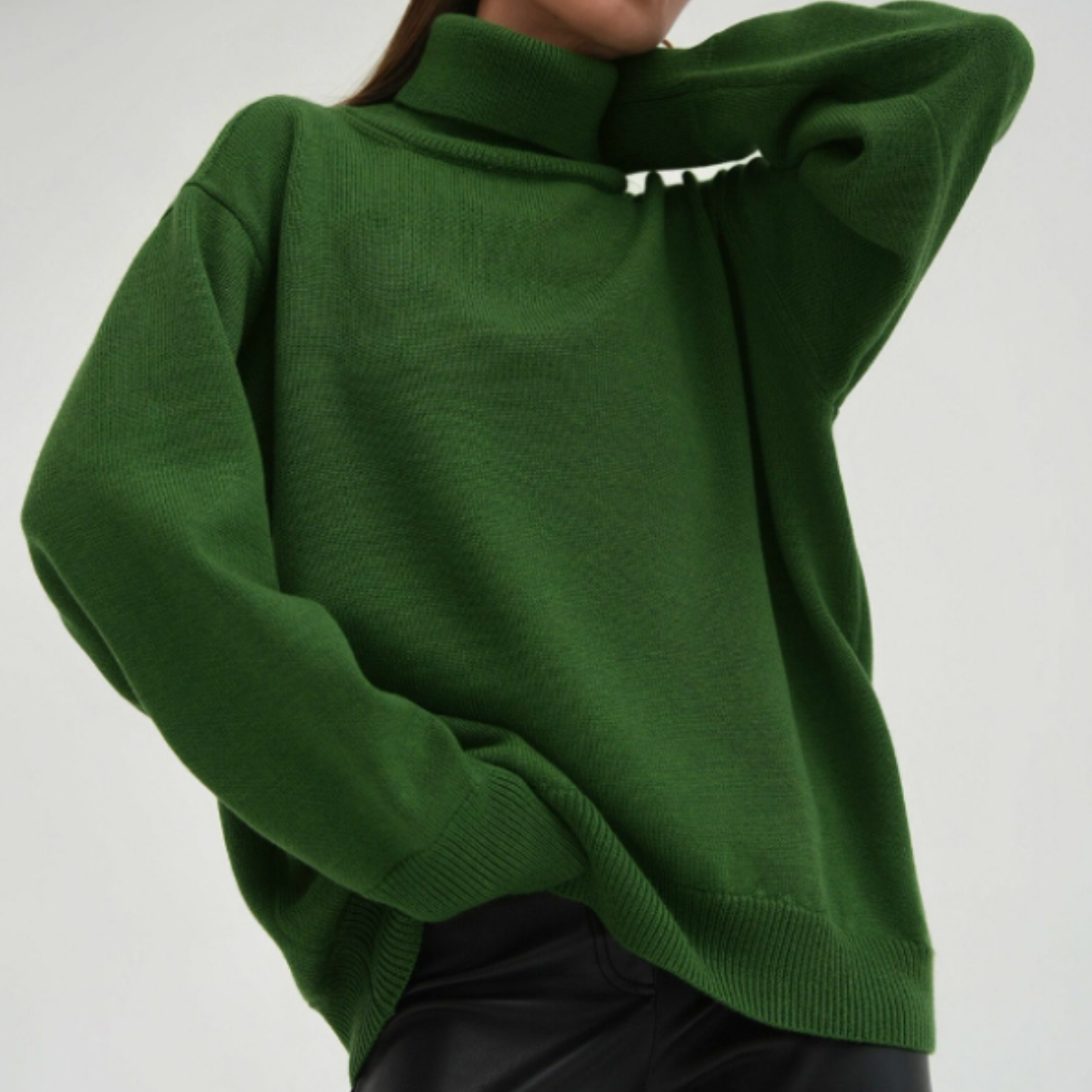 Isabella | Damen Oversize Rollkragenpullover mit lockerer Passform - Elle Zürich