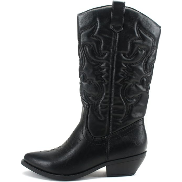 Martina | Damen Zum Hineinschlüpfen Niedriger Absatz Western Stiefel