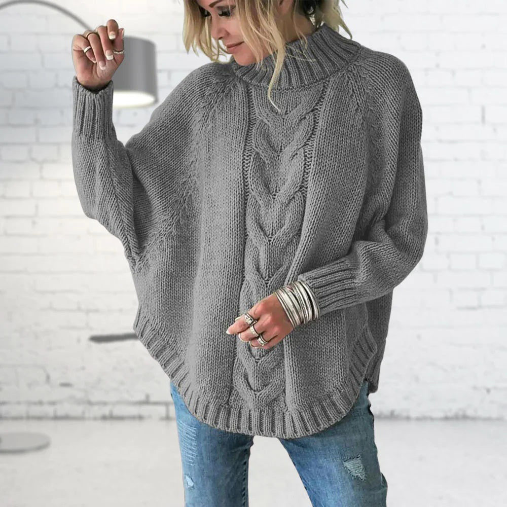 Franziska | Damen Grobstrick Zopfmuster Winterpullover - Elle Zürich