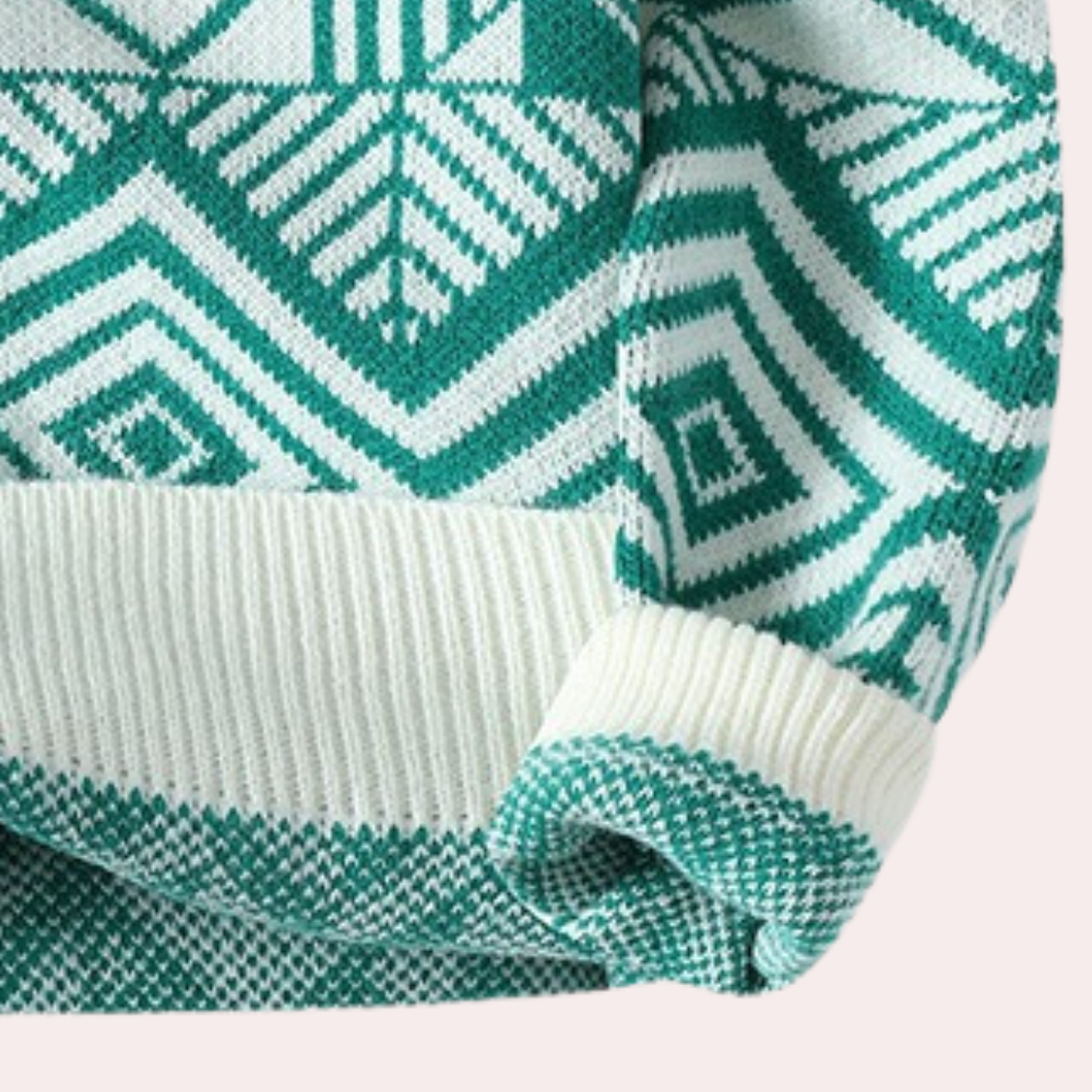 Florian | Herren Winterpullover mit geometrischem Muster - Elle Zürich