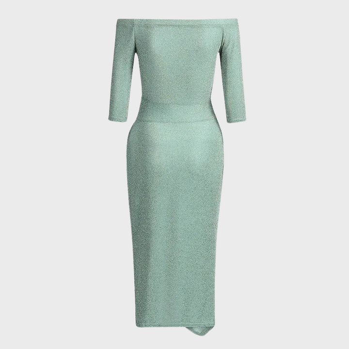 Elfriede | Schulterfreies Gerafftes Kleid Für Damen - Elle Zürich