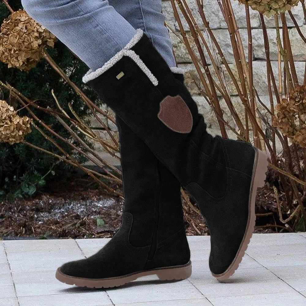 Isabella | Damen Knielange Winterstiefel mit Shearling-Futter - Elle Zürich