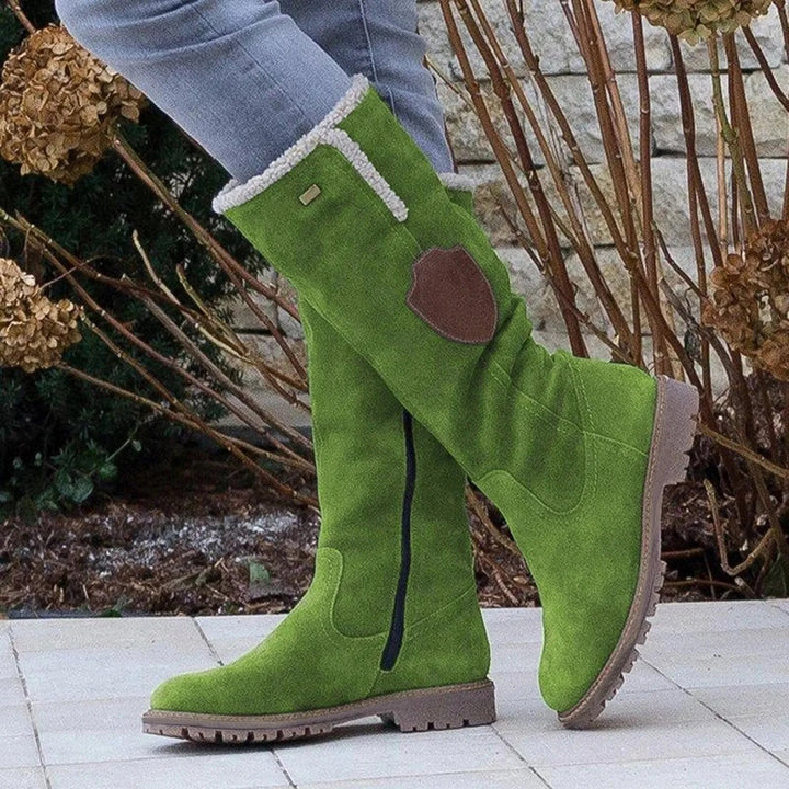 Isabella | Damen Knielange Winterstiefel mit Shearling-Futter - Elle Zürich