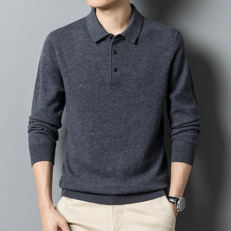 Lutz | Herren Freizeit Strick Polo Pullover - Elle Zürich