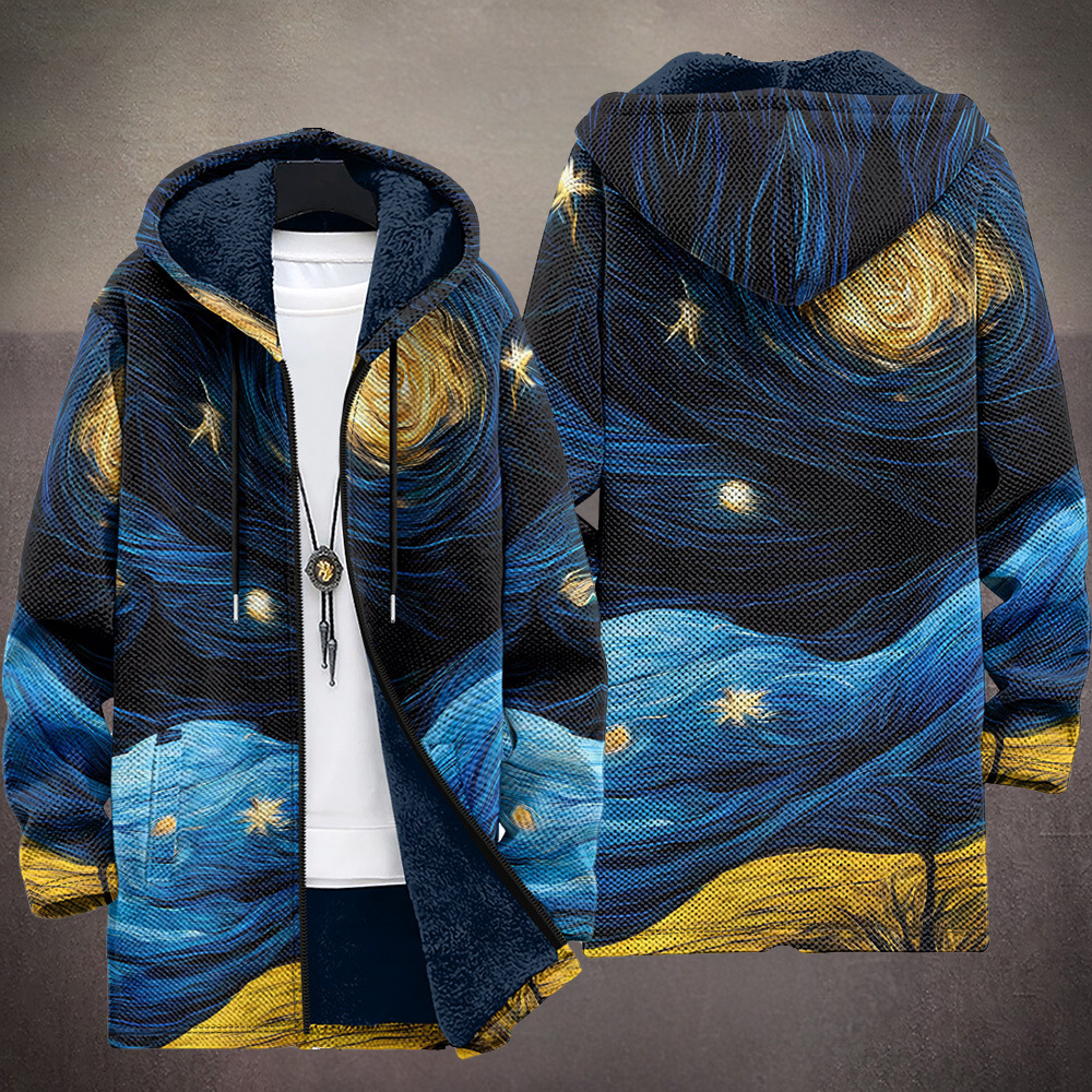 Selina | Damen Strickjacke mit Sternennacht-Print