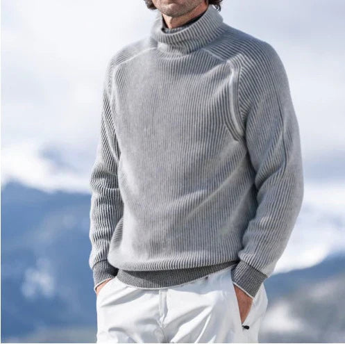 Anton | Rollkragenpullover für Herren mit Rippstrick - Elle Zürich