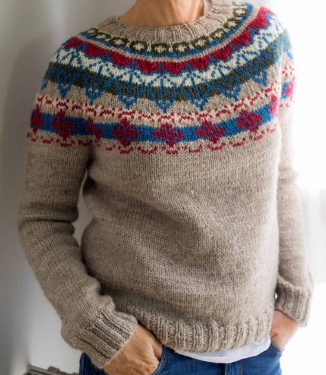Doris | Damen Winterpullover im Fair-Isle-Muster - Elle Zürich