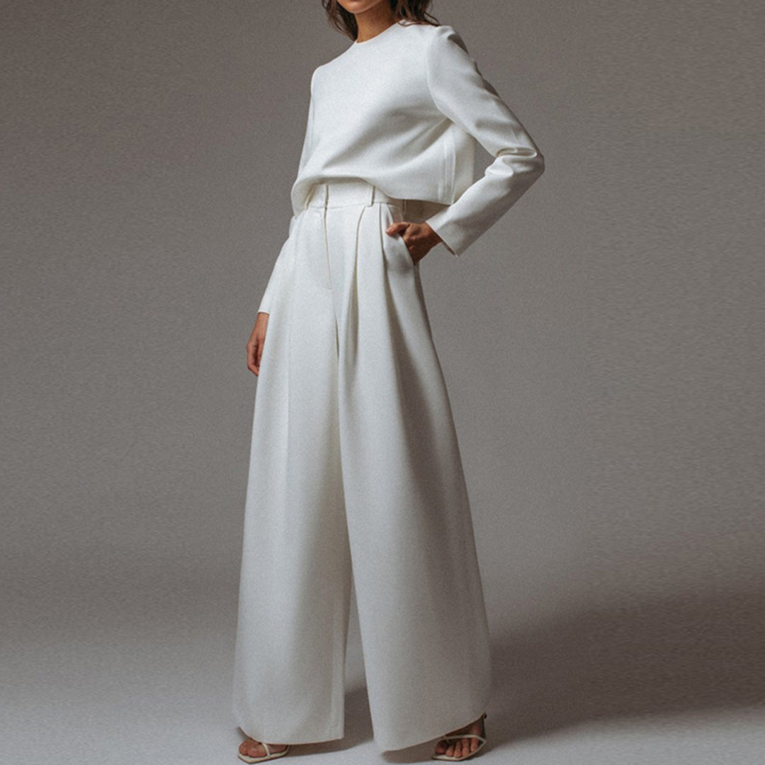 Jessica | Elegantes Damen Zweiteiler Set mit weitem Bein - Elle Zürich