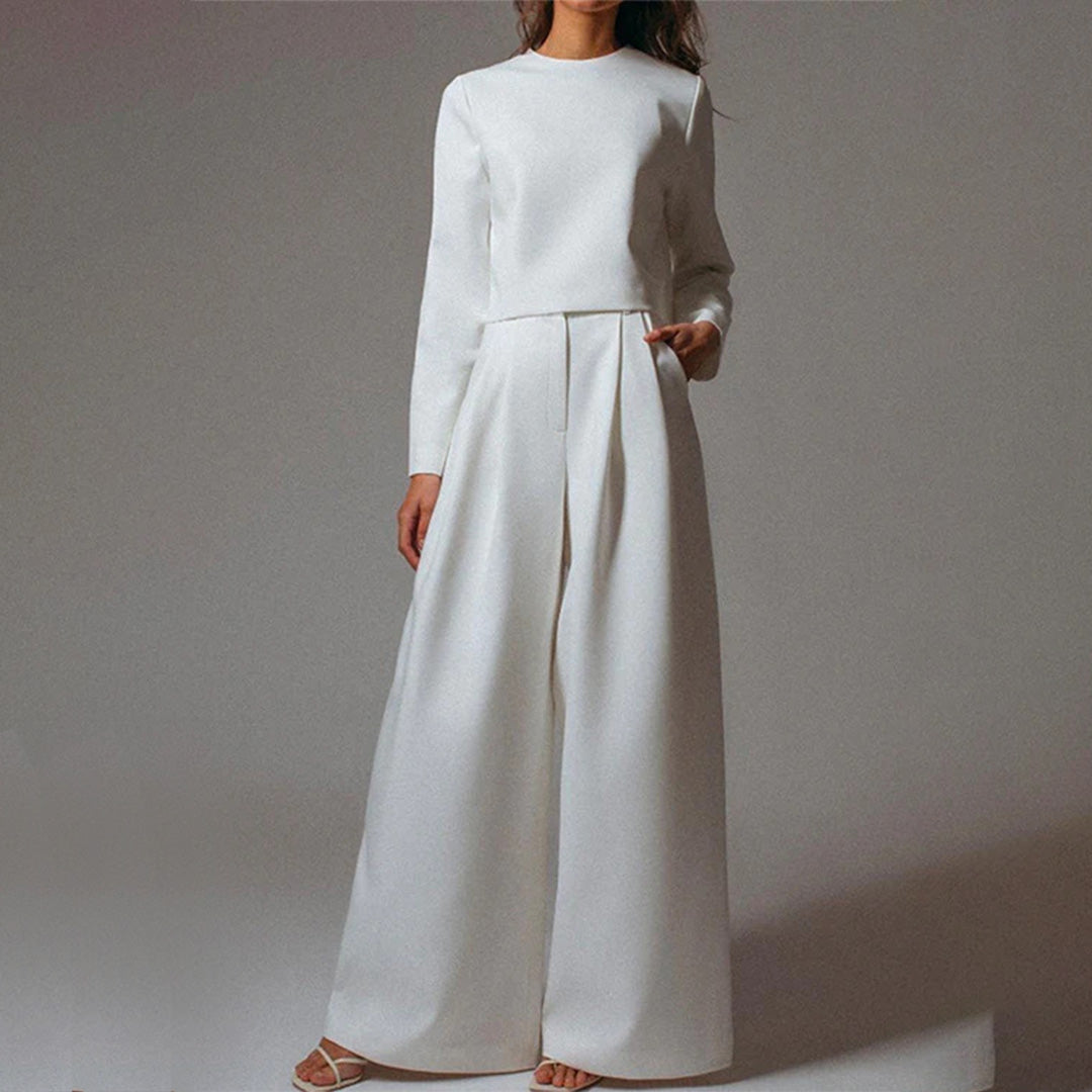Jessica | Elegantes Damen Zweiteiler Set mit weitem Bein - Elle Zürich