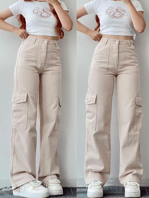 Kerstin | Damen Winter-Cargohose mit Hohem Bund - Elle Zürich