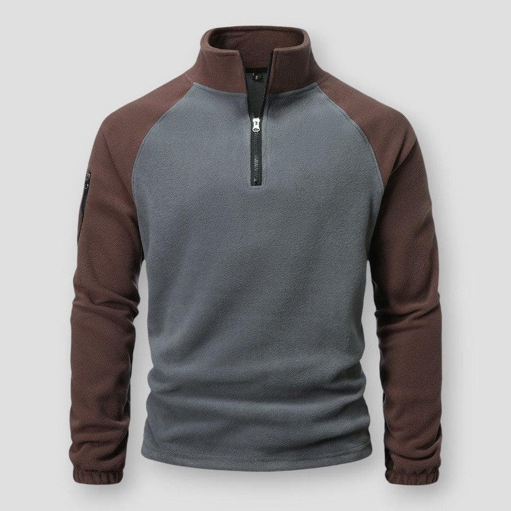 Hendrik | Herren Winter Halbreißverschluss Fleece Pullover - Elle Zürich