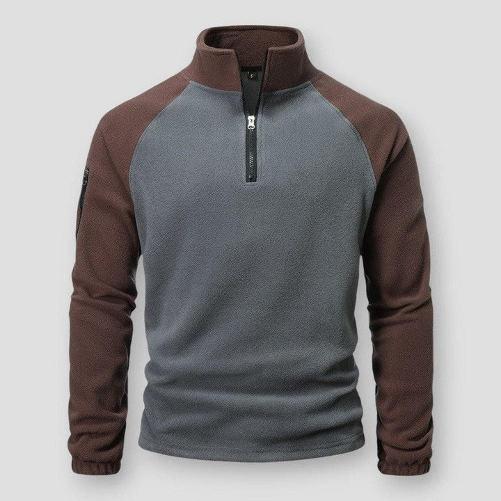Hendrik | Herren Winter Halbreißverschluss Fleece Pullover - Elle Zürich