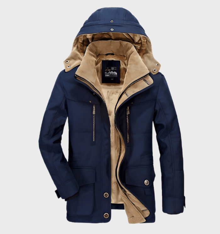 David | Herren Winterjacke mit Kapuze und Futter - Elle Zürich