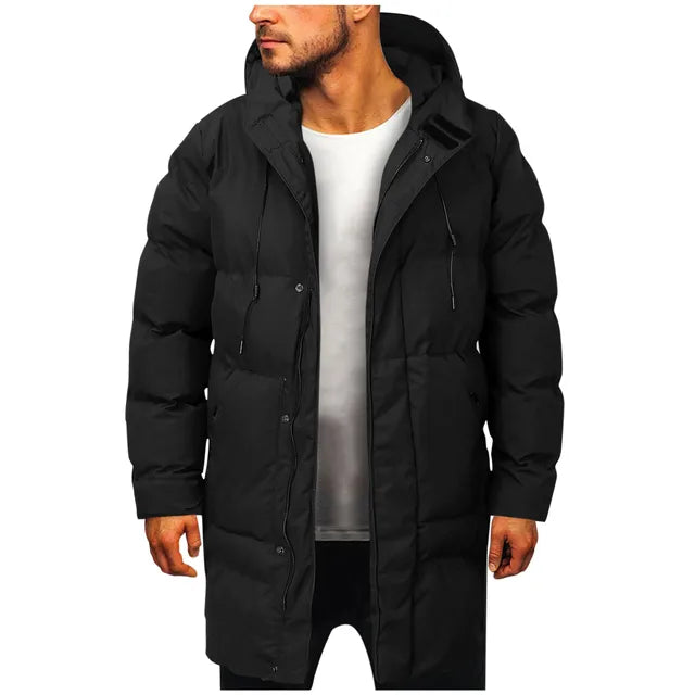 Anton | Herren Warme Winterjacke mit Kapuze und Reißverschluss - Elle Zürich