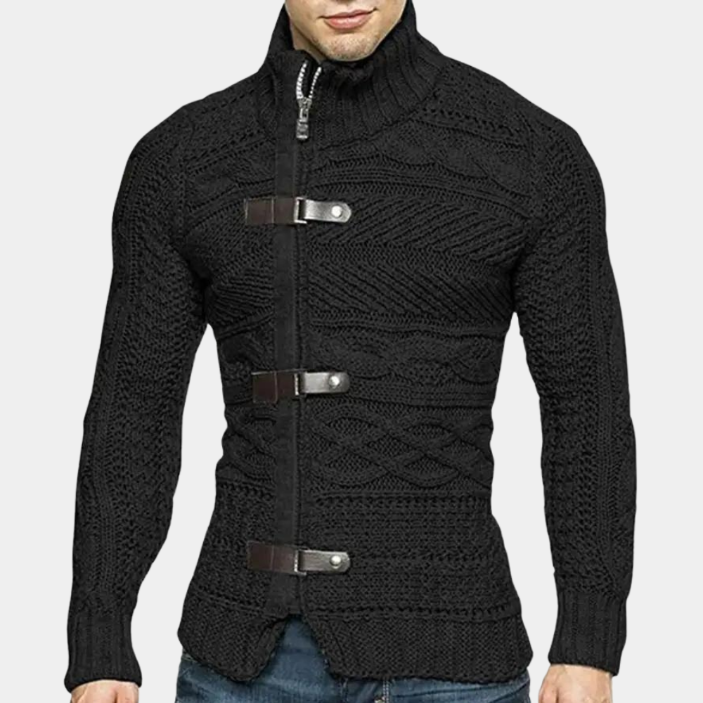 Daniel | Herren Strick-Cardigan mit Knebelverschluss - Elle Zürich