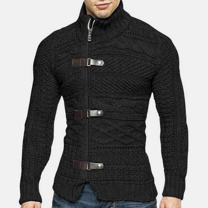 Daniel | Herren Strick-Cardigan mit Knebelverschluss - Elle Zürich