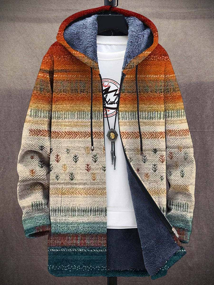 Greta | Damen Winter Hoodie Cardigan mit Gemütlichem Muster