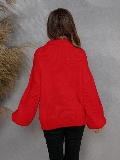Daniela | Lässiger Halber Reißverschluss Pullover Damen - Elle Zürich