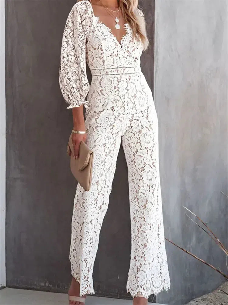 Greta | Eleganter Jumpsuit mit V-Ausschnitt - Elle Zürich