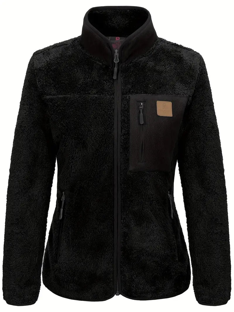Christa | Damen Winter-Fleecejacke mit Reißverschlusstaschen - Elle Zürich