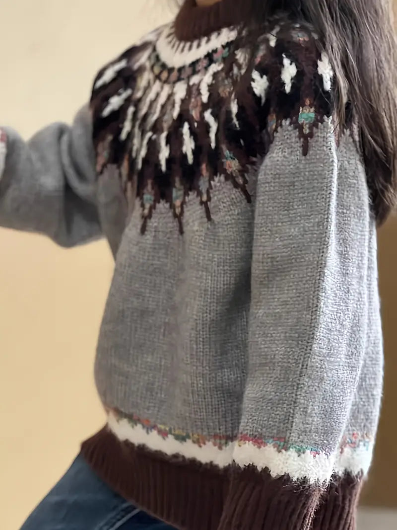 Daniela | Damen Gemütlicher Winterstrickpullover - Elle Zürich
