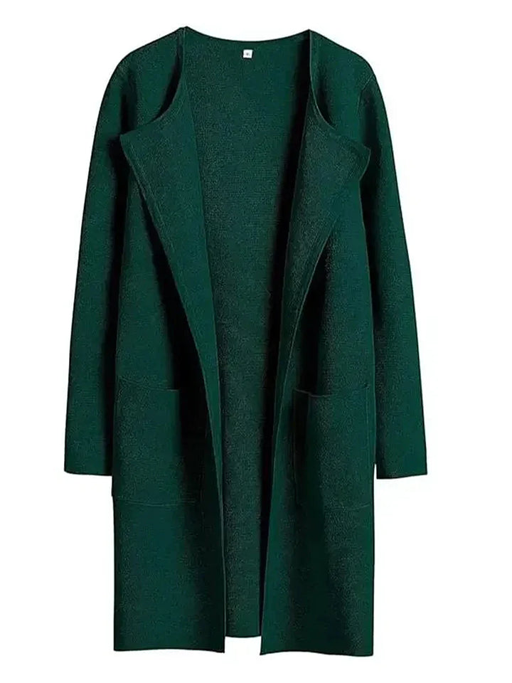 Bettina | Damen Kuschelige Winterstrickjacke mit Taschen - Elle Zürich