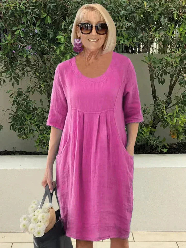 Michaela | Bequemes und Weit Geschnittenes Sommerkleid - Elle Zürich