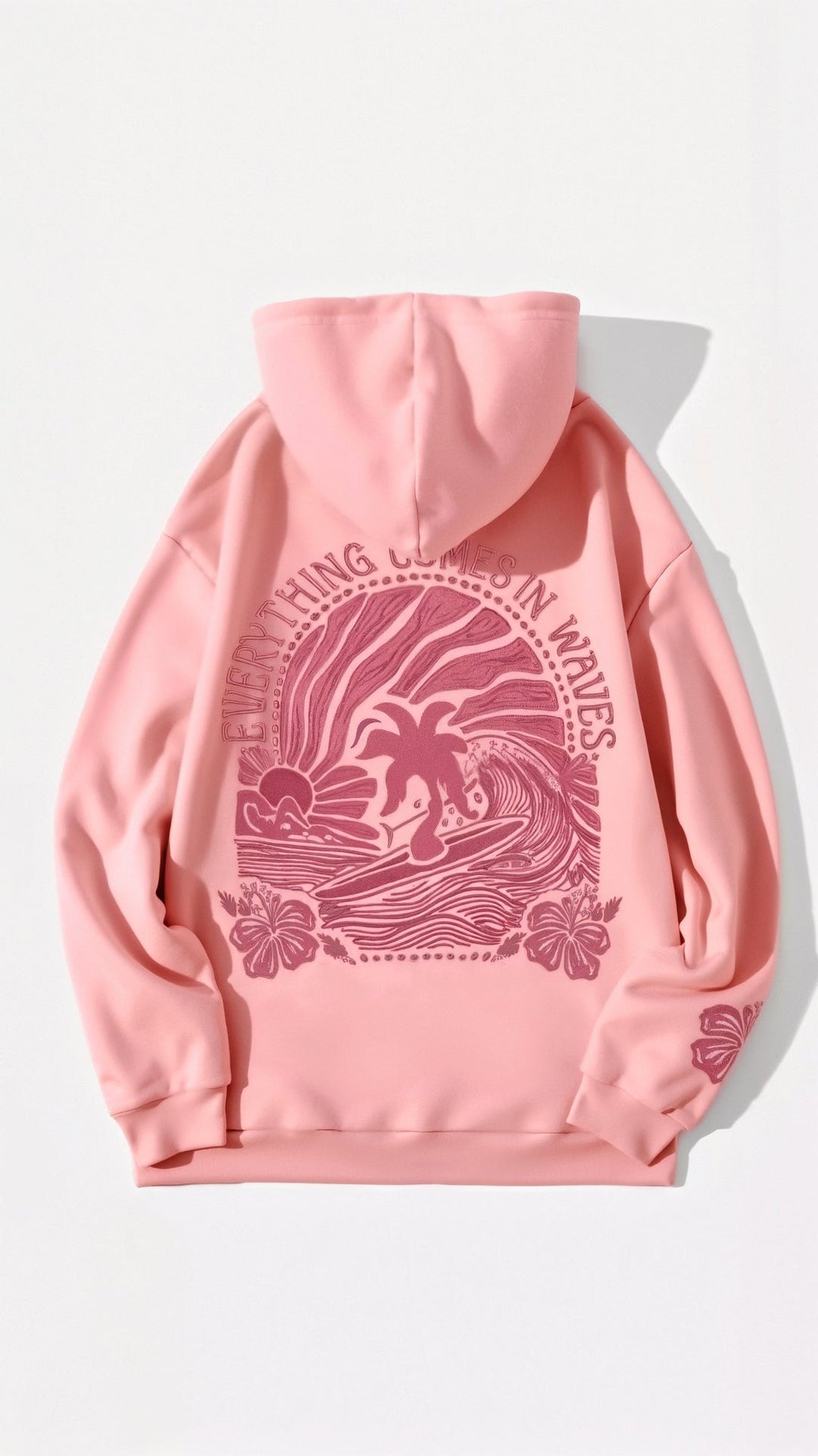 Annika | Damen Kapuzenpullover mit Tropenmuster und Kängurutasche - Elle Zürich