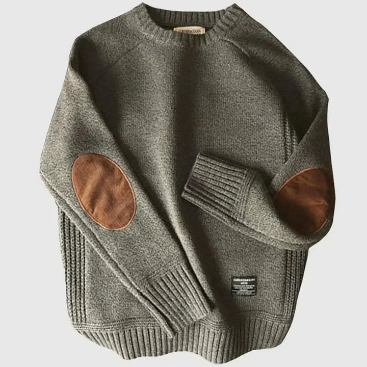 Nadine | Damen Winter-Strickpullover mit Ellenbogen-Patches - Elle Zürich