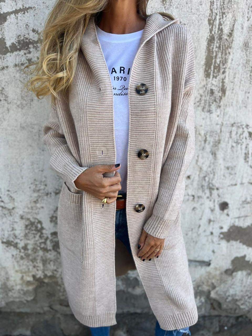 Sabina | Eleganter Gemütlicher Langer Cardigan Damen - Elle Zürich