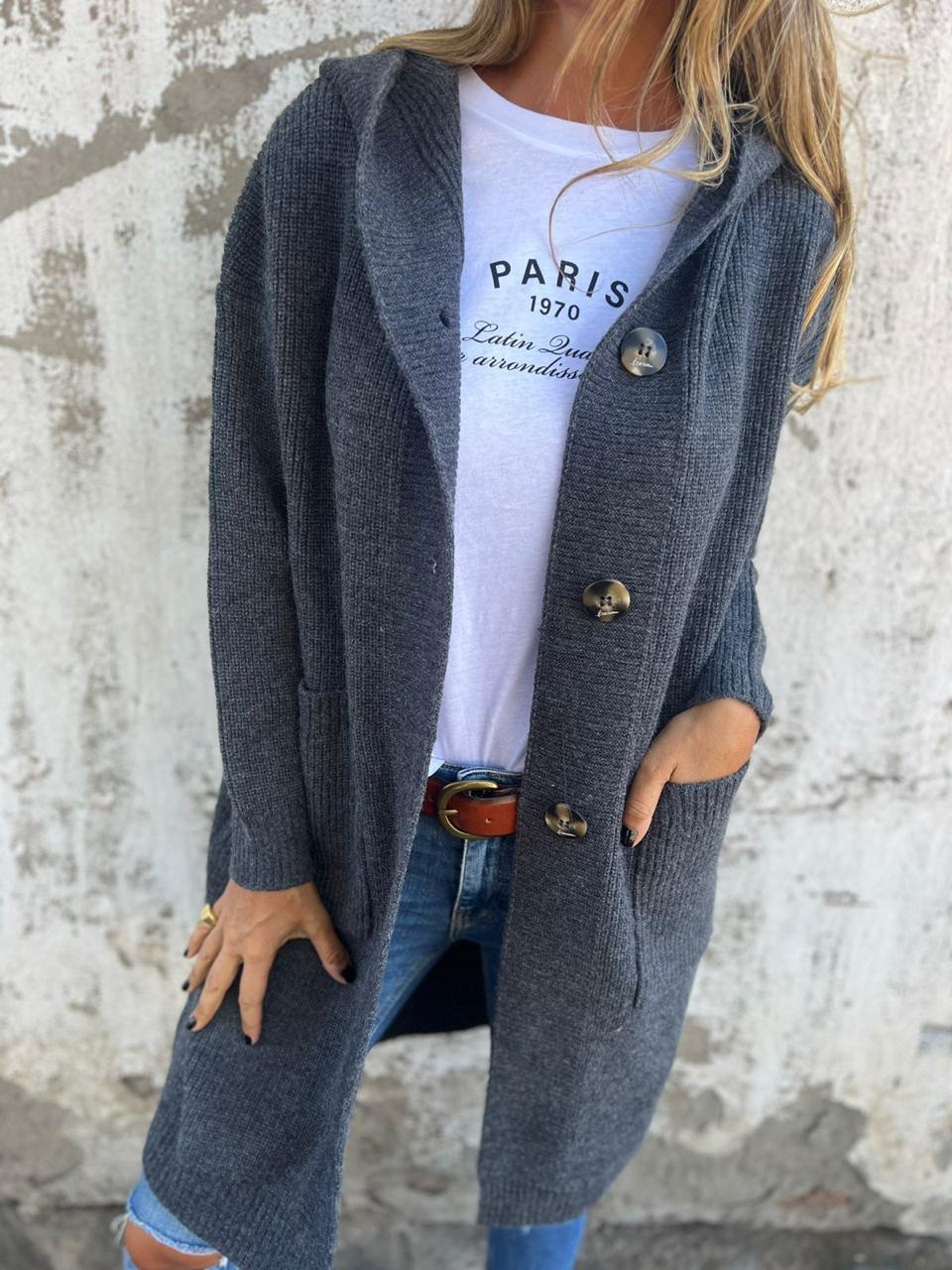 Sabina | Eleganter Gemütlicher Langer Cardigan Damen - Elle Zürich