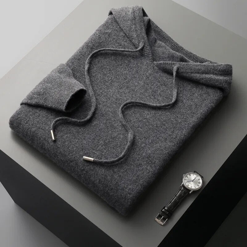 Valentin | Herren bequemer Strick Hoodie mit lockerer Passform - Elle Zürich