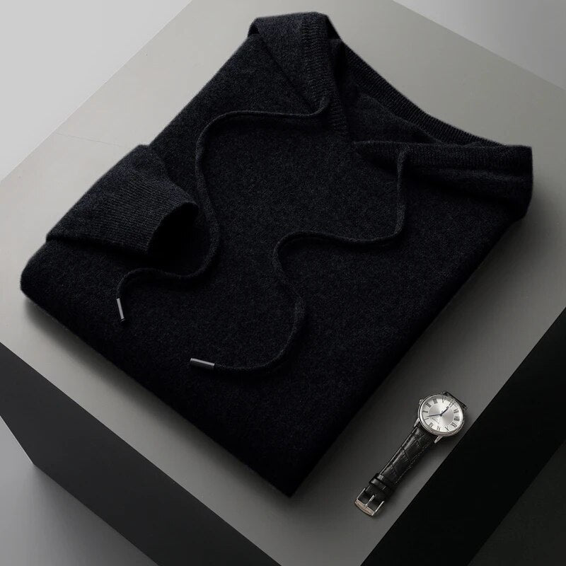 Valentin | Herren bequemer Strick Hoodie mit lockerer Passform - Elle Zürich