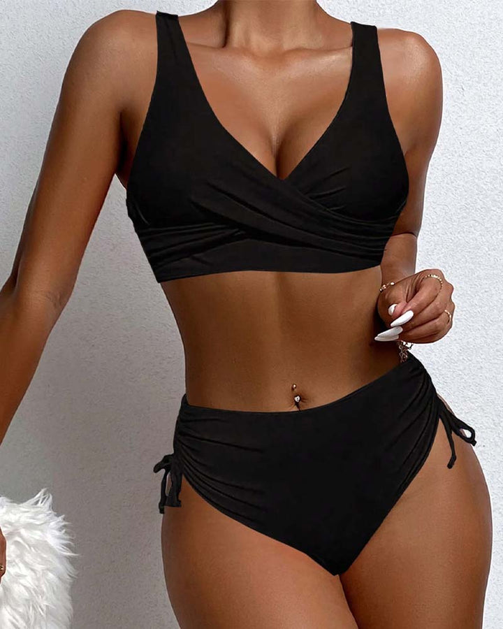 Lena | Bikini mit Schnürung und Rückenband - Elle Zürich