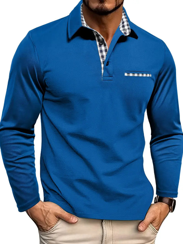 Chris | Herren Winter Langarm Polo-Shirt - Elle Zürich