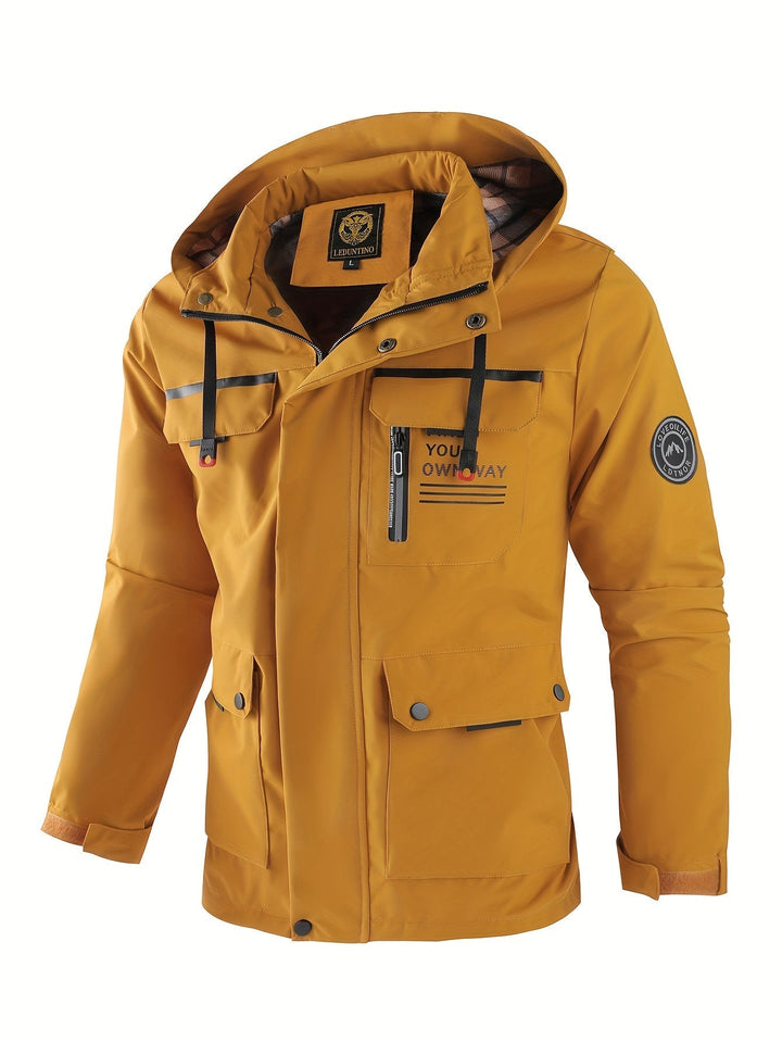 Alexander | Herren Winter Wasserdichte Kapuzen Outdoorjacke - Elle Zürich