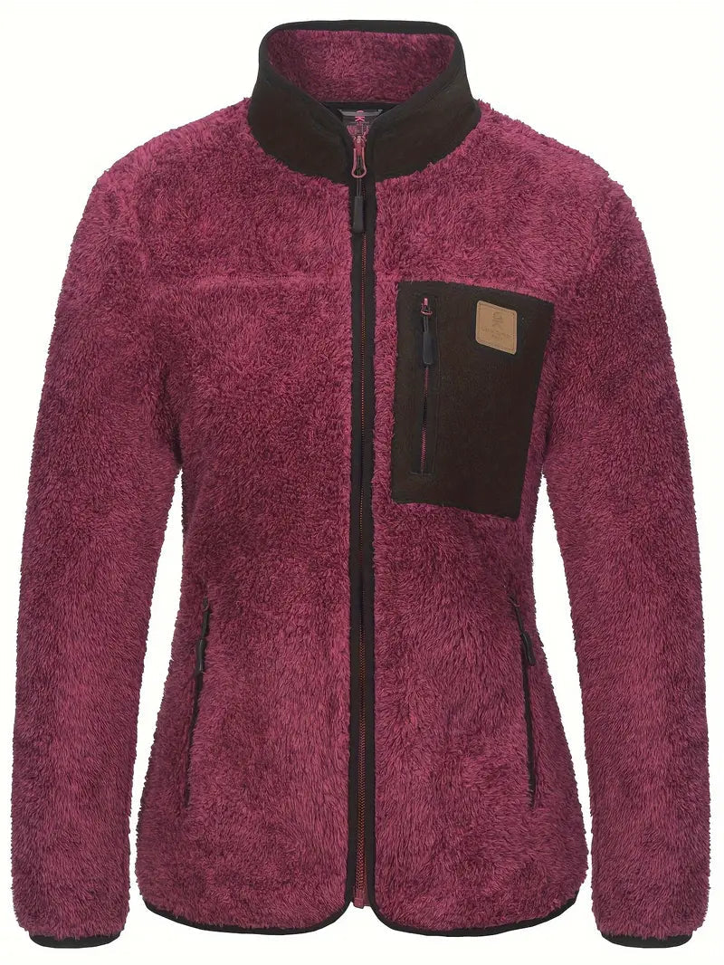 Christa | Damen Winter-Fleecejacke mit Reißverschlusstaschen - Elle Zürich