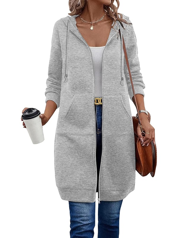 Gabriela | Damen Lange Winterjacke mit Kapuze - Elle Zürich