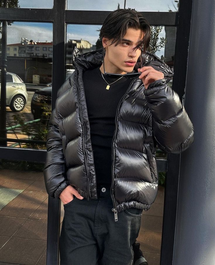 Zacharias | Herren Trendiger Stepp-Puffer Mantel im Winterstil