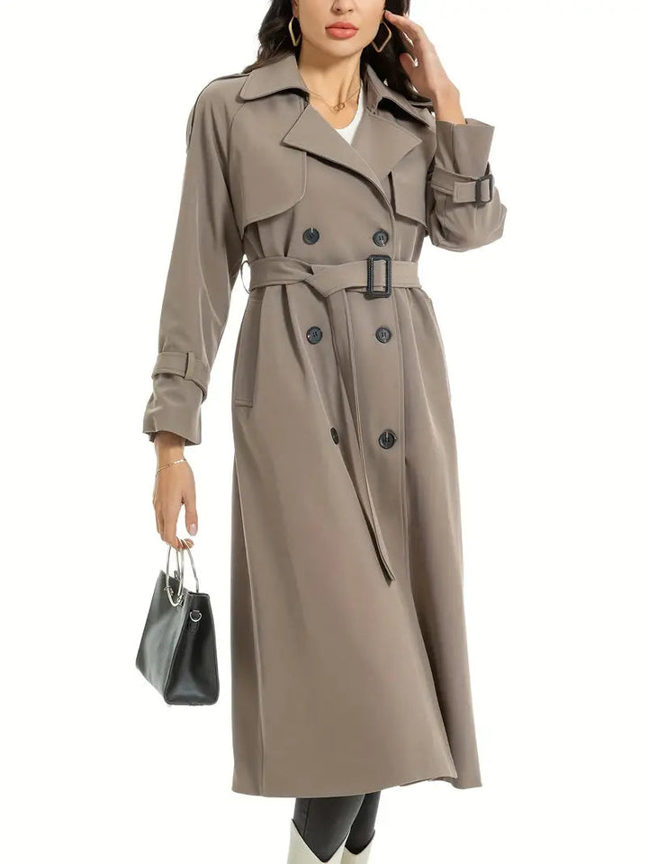 Birgit | Damen Winter-Trenchcoat mit Gürtel - Elle Zürich