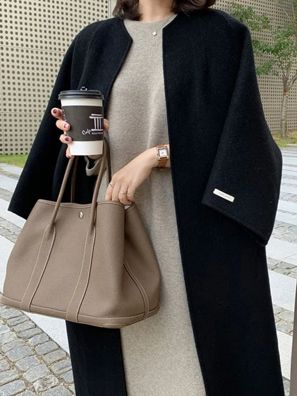 Angela | Damen Winter-Langmantel im minimalistischen Stil - Elle Zürich