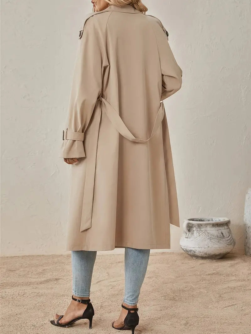 Leonie | Stylischer Langer Trenchcoat Knöpfen - Elle Zürich