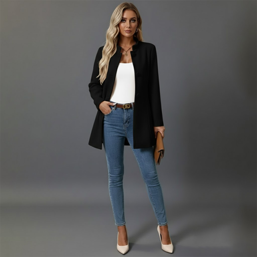 Kathrin | Damen Wintermantel Mit Knöpfen