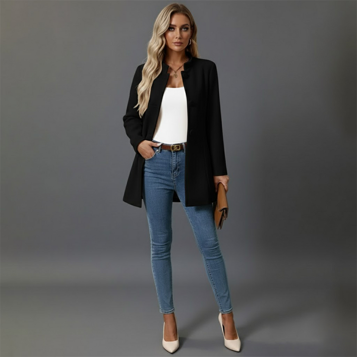 Kathrin | Damen Wintermantel Mit Knöpfen